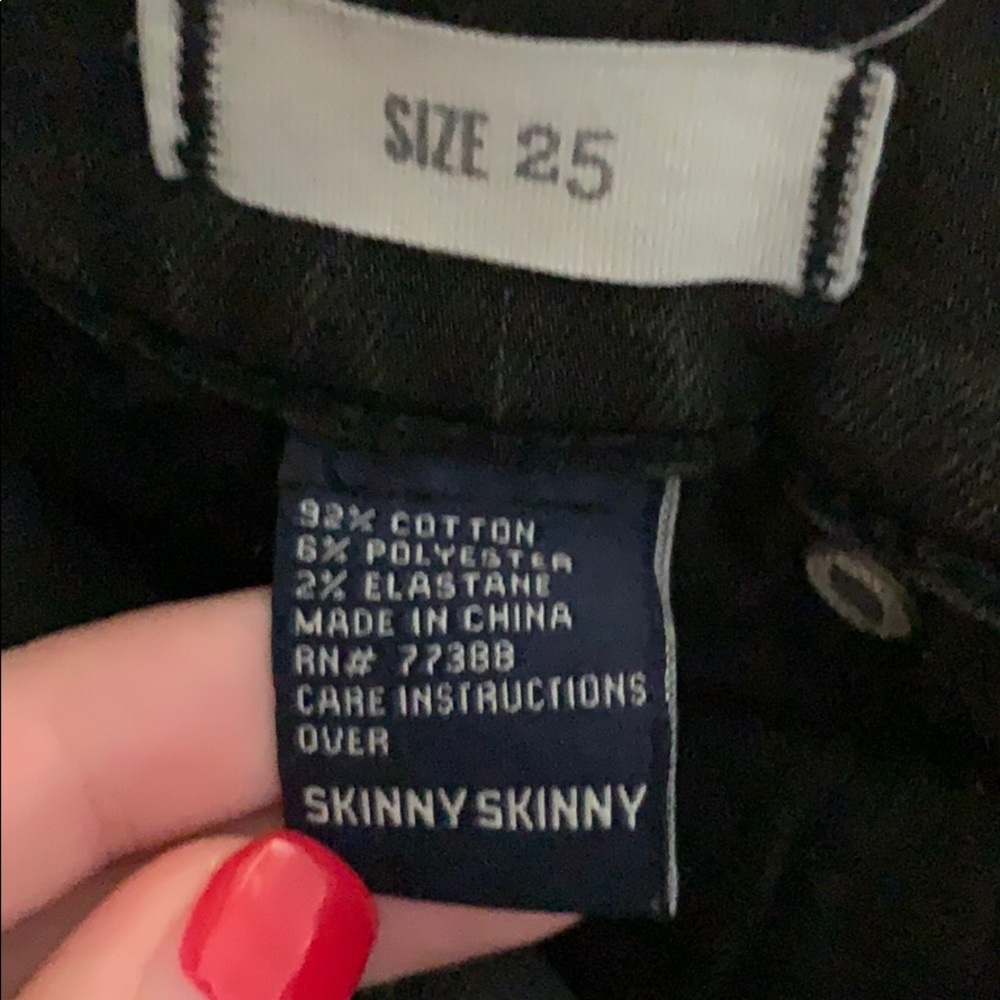 Madewell skinny skinny faded black jeans - Picture 2 of 5